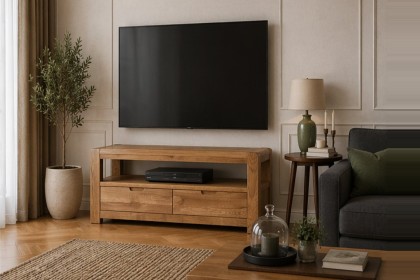 Bergen Oak 110cm Small TV Unit