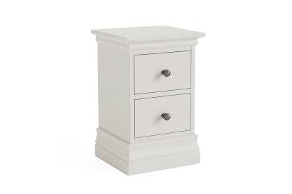 Bordeaux Painted Cotton Narrow Bedside Table