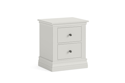 Bordeaux Painted Cotton 2 Drawer Bedside Table
