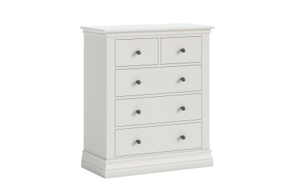 Bordeaux Painted Cotton 2 Over 3 Chest Of Drawers