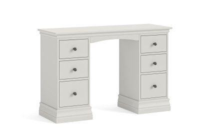 Bordeaux Painted Cotton Double Pedestral Dressing Table