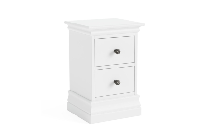 Bordeaux Painted White Narrow Bedside Table