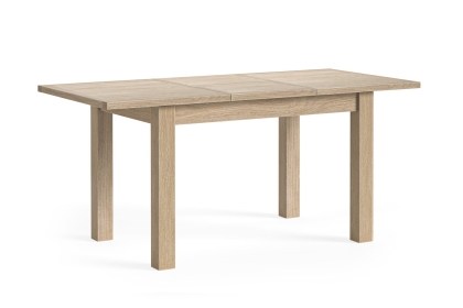 Modern Country Oak Ext Dining Table Set with 4 Chairs & Bench