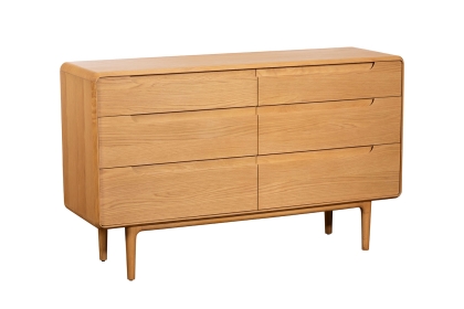 G Plan Winchester Retro Oak 6 Drawer Wide Chest Of Drawers