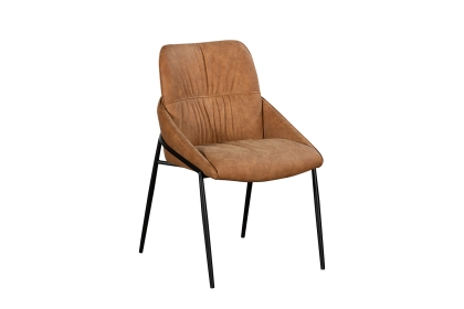 Jackson PU Leather Dining Chair in Tan