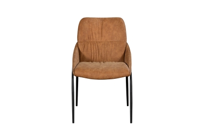 Jackson PU Leather Dining Chair in Tan