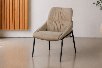 Jackson PU Leather Dining Chair in Taupe