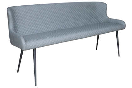 Heron Industrial Bench in Slate Grey PU