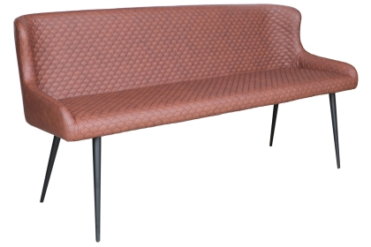 Heron Industrial Bench in Tan PU