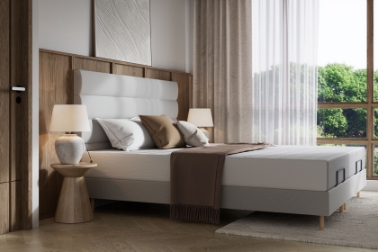 TEMPUR Form Spring Static Bed with Horizontal Headboard