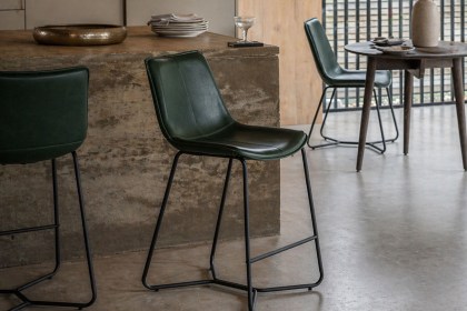 Gallery Direct Set of 2 Hawking Bar Stool in Green