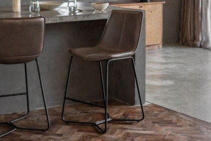 Gallery Direct Set of 2 Hawking Bar Stool in Ember