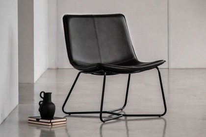 Gallery Direct Hawking Lounge Chair in Charcoal