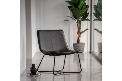 Gallery Direct Hawking Lounge Chair in Charcoal Gallery Direct Hawking Lounge Chair in Charcoal