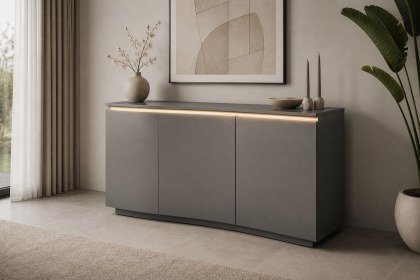 New Vida Living Lazzaro Gloss Sideboard with LED Lights