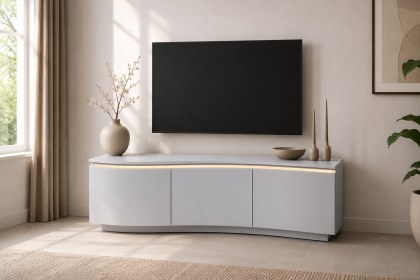 New Vida Living Lazzaro TV Cabinet with LED Lights New Vida Living Lazzaro TV Cabinet with LED Lights