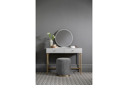 CLEARANCE - Ava Painted Mahogany Round Mirror