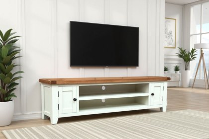 Cotswold White Extra Large TV Stand 180cm Wide
