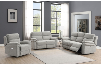 Harrow Chair Electric Recliner in Light Grey