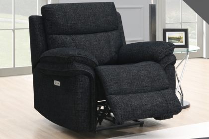 Harrow Chair Electric Recliner in Black