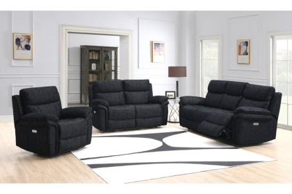 Harrow Chair Electric Recliner in Black