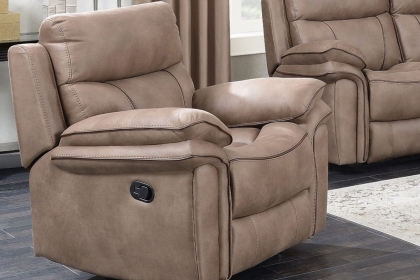 Richmond Fabric Recliner Chair in Sahara