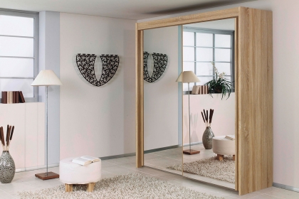 Imperial 2 Door Mirrored Wardrobe