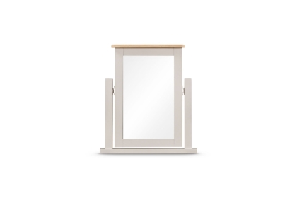 Windermere Painted Oyster Grey Oak Vanity Mirror Windermere Painted Oyster Grey Oak Vanity Mirror