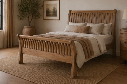 Bermuda Reclaimed Wood Slatted Bedframe
