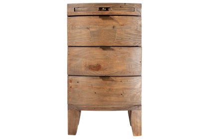 Bermuda Reclaimed Wood 3 Drawer Bedside Table