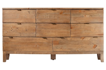 Bermuda Reclaimed Wood 8 Drawer Wide Chest of Drawers