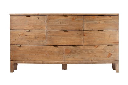 Bermuda Reclaimed Wood 8 Drawer Wide Chest of Drawers