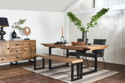 Nixon Reclaimed Wood 180cm-240cm Extending Dining Table