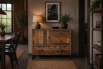 Nixon Reclaimed Wood Narrow Sideboard