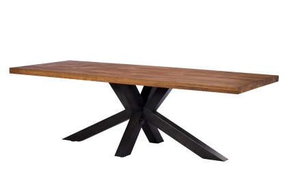 Soho Solid Oak 200cm Holburn Star Base Dining Table