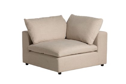 Zen Modular Natural Chenille Corner Section