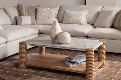 Zen Modular Natural Chenille 5 Seater Corner Sofa