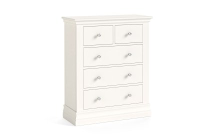 Burgundy Painted Coconut Milk 2 Over 3 Chest of Drawers