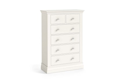 Burgundy Painted Coconut Milk 2 Over 4 Chest of Drawers