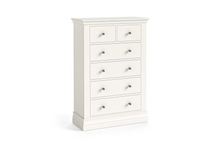 Burgundy Painted Coconut Milk 2 Over 4 Chest of Drawers