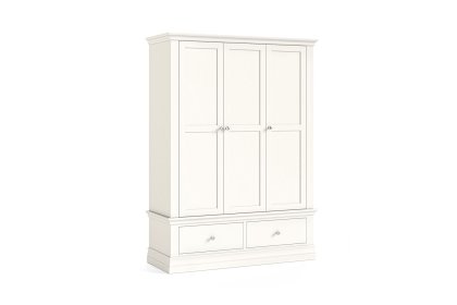 Burgundy Painted Coconut Milk Triple Wardrobe