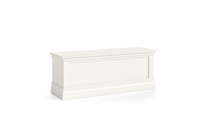 Burgundy Painted Coconut Milk Blanket Box