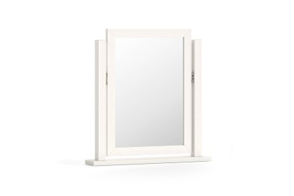 Burgundy Painted Coconut Milk Dressing Table Vanity Mirror