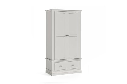 Burgundy Painted Light Grey Gents Wardrobe