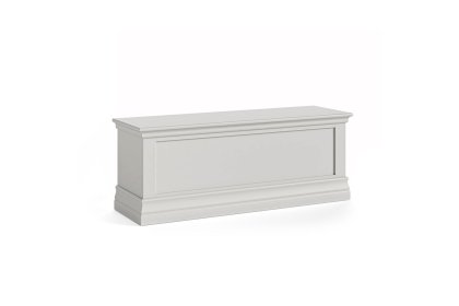 Burgundy Painted Light Grey Blanket Box