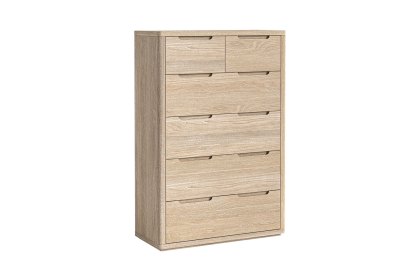Portobello Oak 2 Over 4 Chest of Drawers