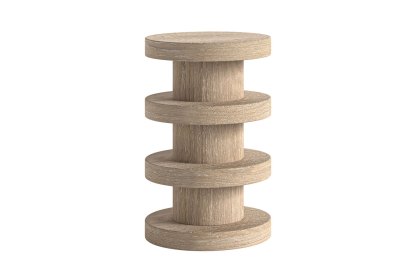 Portobello Oak Bobbin Side Table