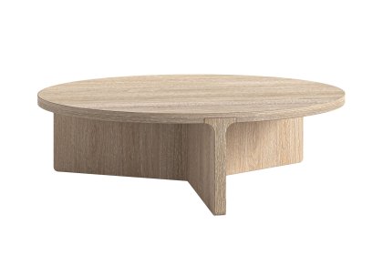 Portobello Oak 120cm Round Coffee Table