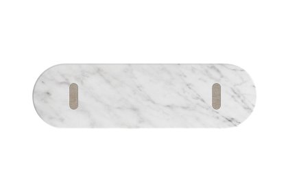 Portobello Oak Console Table with Travertine Top