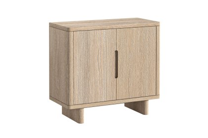 Portobello Oak Shoe Storage Cupboard